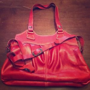Patricia Nash Red,  Italian Leather purse